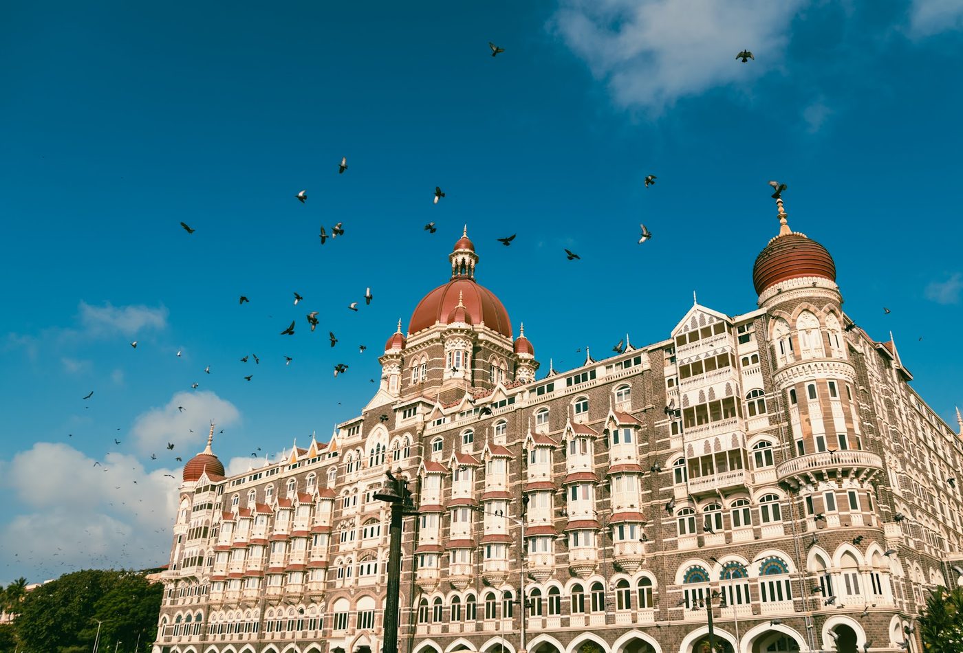 Arrival in Bombay: the Taj Mahal Palace above the harbour