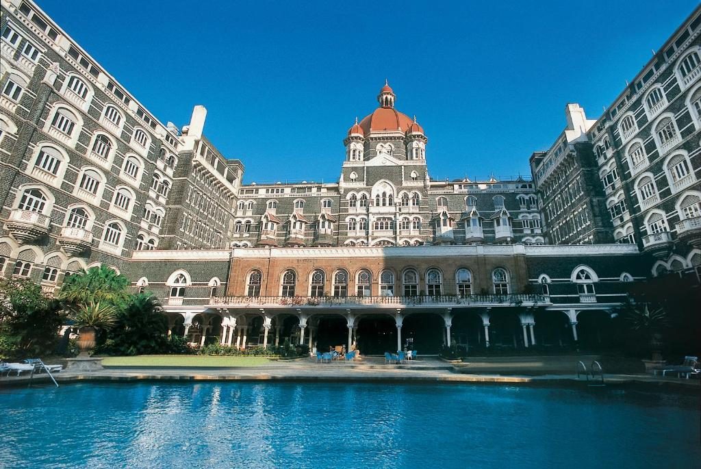 The Taj Mahal Palace hotel seen from Mumbai harbour
